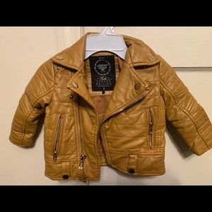 Toddler leather jacket